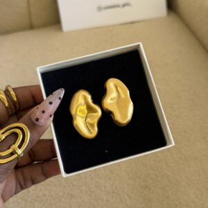 Gold Plated Molten Earring