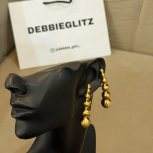 Gold Plated Ball Earring
