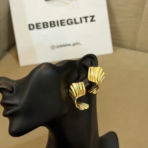 Gold Plated Swirl Earring